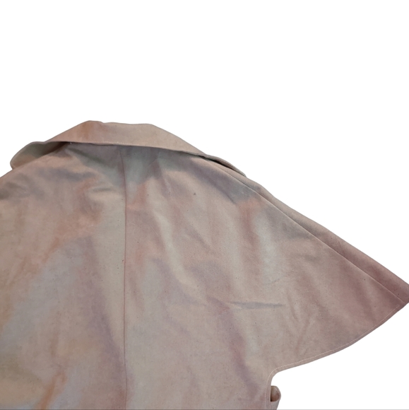 MINT Designer 60’s Marjorie Seattle Faux-Suede Camel Colored Cape Jacket Beige - Picture 8 of 10